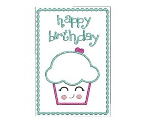 ITH Postkarte - Happy Birthday Muffin